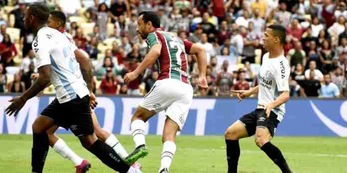 Nenê marcou o primeiro gol do Fluminense sobre os reservas do Grêmio