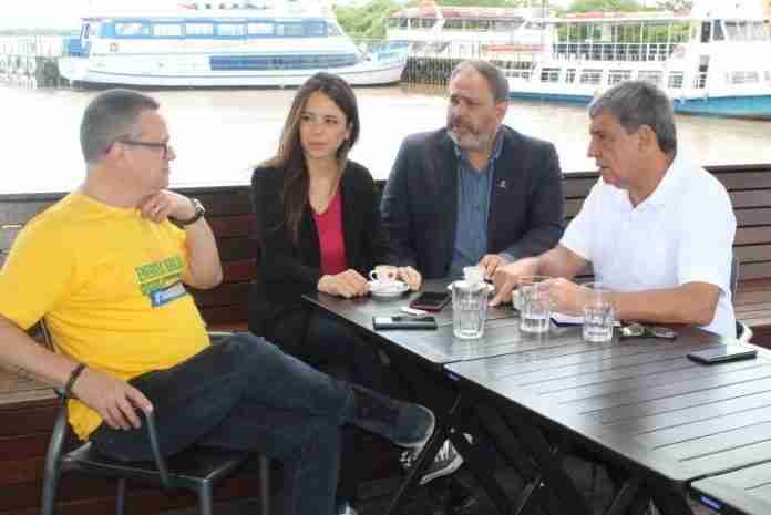 Albuquerque, Ortiz, Paim e Melo se reuniram em Porto Alegre | Foto: Bruno Bertuzzi