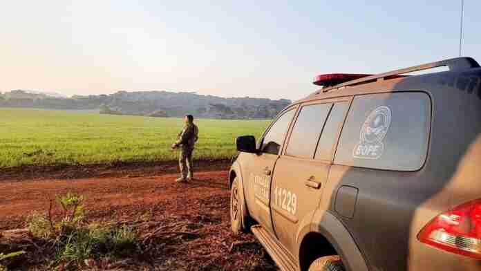 Cerco foi mantido no período noturno e patrulhamento foi retomado ao amanhecer deste sábado na região de Esmeralda | Foto: Divulgação/BM