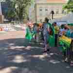 Protesto contra projeto do ICMS