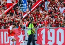 Borré fez o gol que deu a vitória ao Inter no clássico 443 | Foto: Pedro Piegas