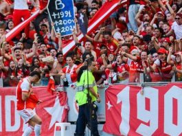 Borré fez o gol que deu a vitória ao Inter no clássico 443 | Foto: Pedro Piegas