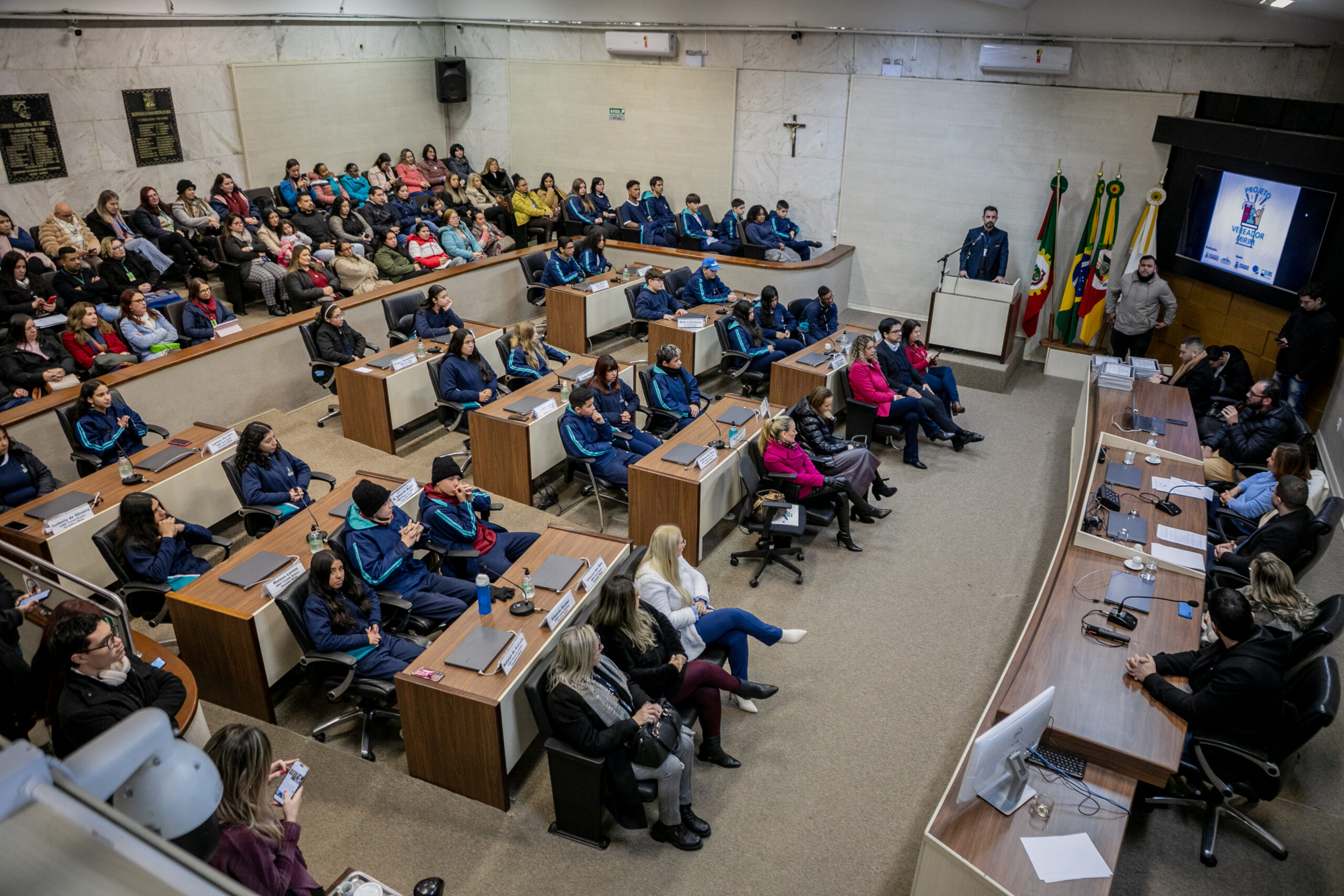 Alunos diplomados em Canoas. Foto: Bruna Ourique / PMC