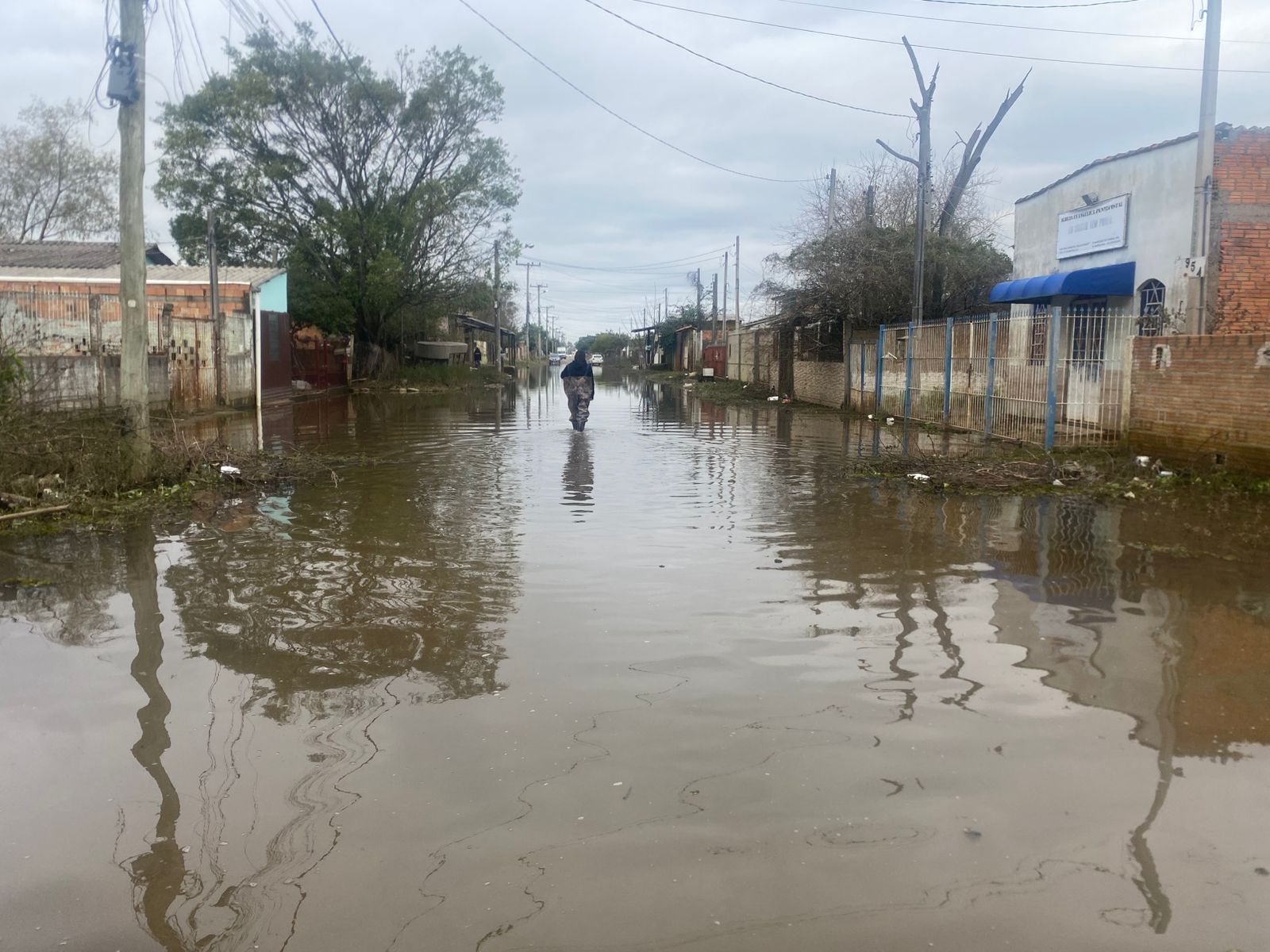 Bairro Americana é o mais afetado por inundação em Alvorada. Foto: Marcel Horowitz