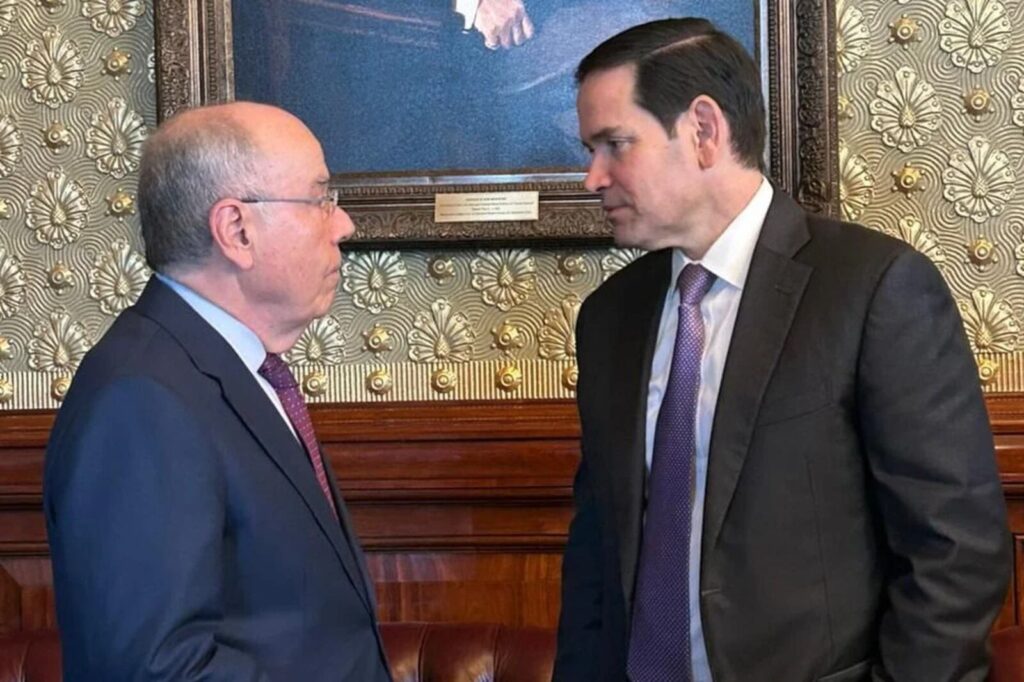 A imagem atual não possui texto alternativo. O nome do arquivo é: Mauro-Vieira-e-Marco-Rubio.jpg