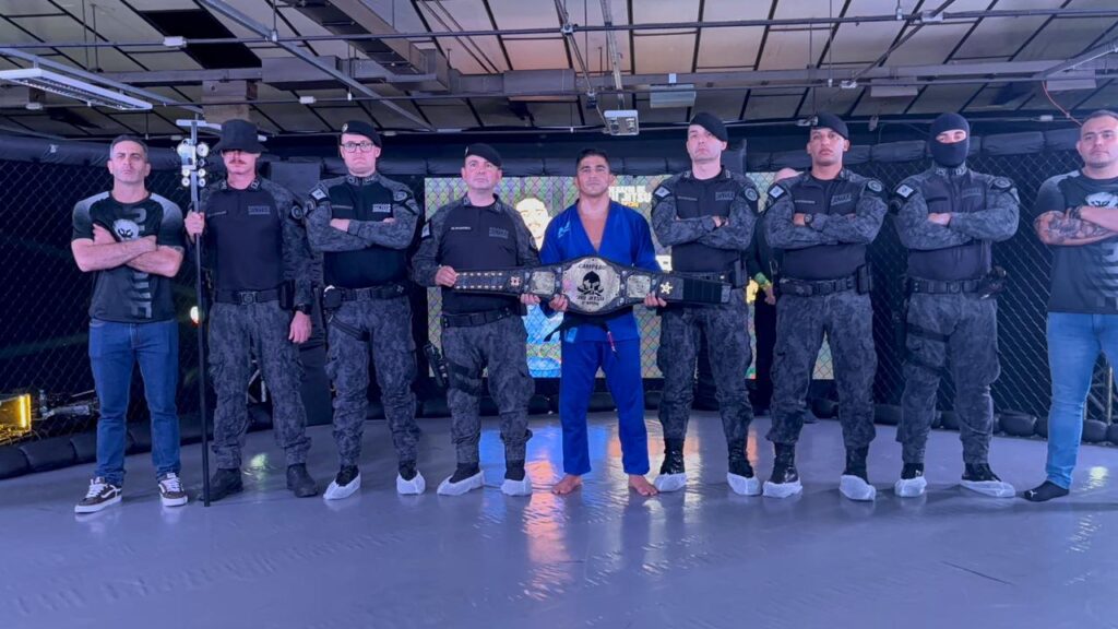 Desafio de Jiu-Jitsu do 4º BPChq. Foto: Soldado Andressa Ferreira