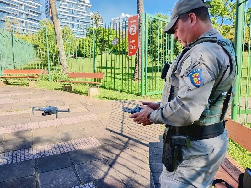 Patrulha Drone do 11º BPM. Foto: Brigada Militar