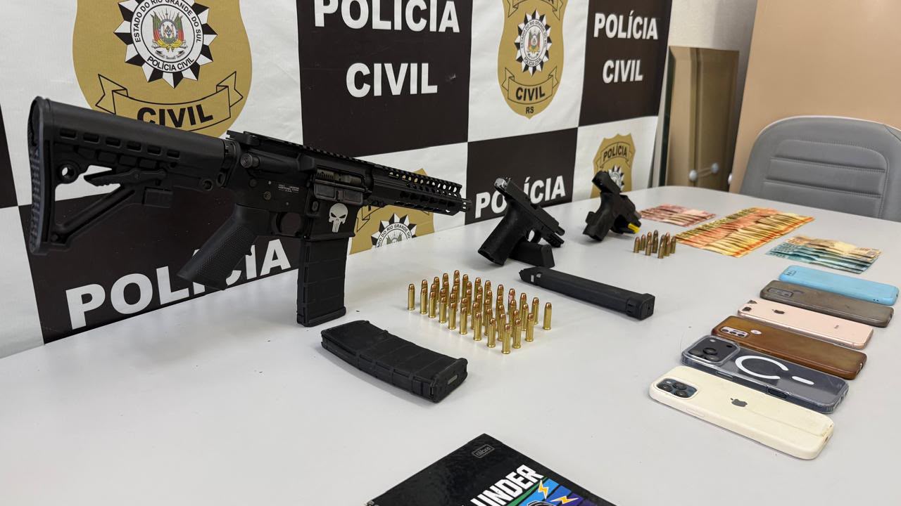 DHPP de Novo Hamburgo apreende armamento da facção Os Manos - Foto: PC