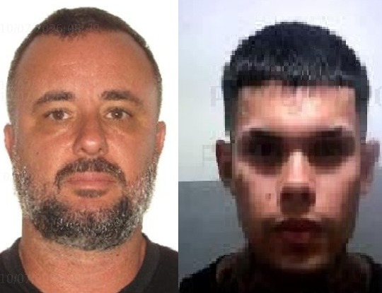 Rodrigo Leite da Silva e Felipe da Costa Antônio, respectivamente, estão foragidos - Foto: PC