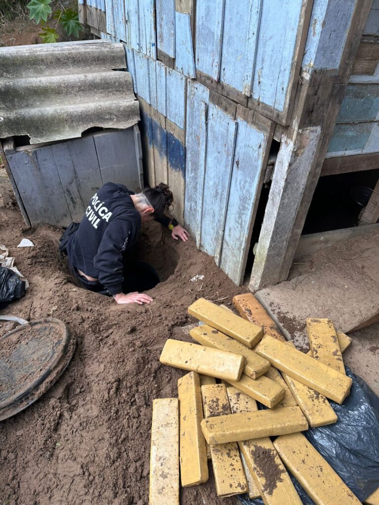 Agente durante a Operação Tonel, em Portão - Foto: PCRS 