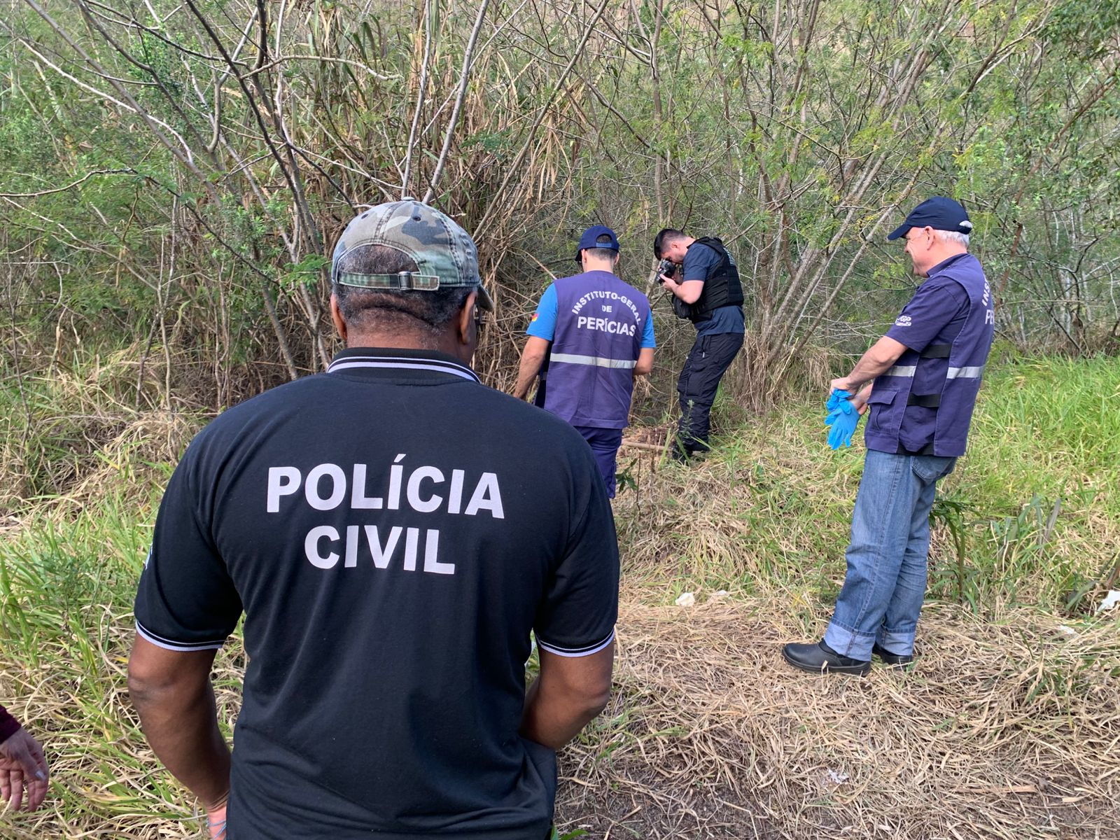 Policia Civil localiza cova após dupla execução em Taquara - Foto: PCRS