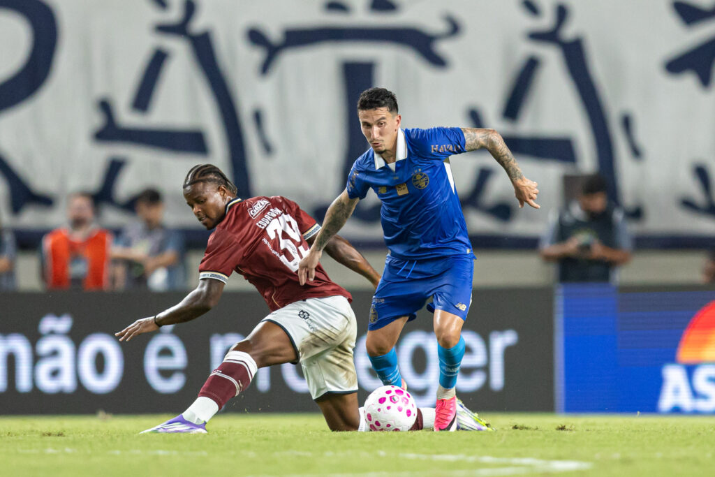 Dodi em ação no empate do Grêmio com o Remo. (Foto: Richard Ducker/Grêmio FBPA)